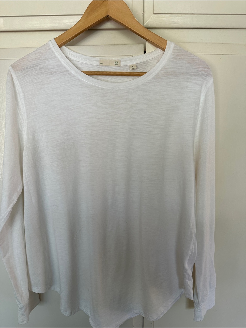 Tasc Performance White Crew Neck Tee - L